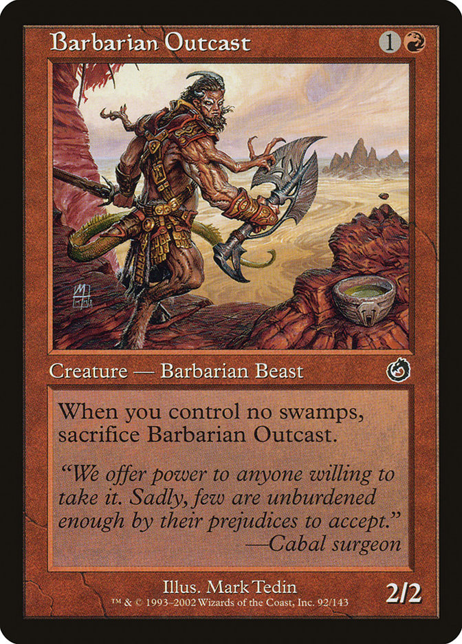 Barbarian Outcast [Torment] MTG Single Magic: The Gathering | Red Claw Gaming