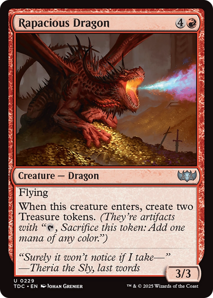Rapacious Dragon [Tarkir: Dragonstorm Commander] MTG Single Magic: The Gathering | Red Claw Gaming