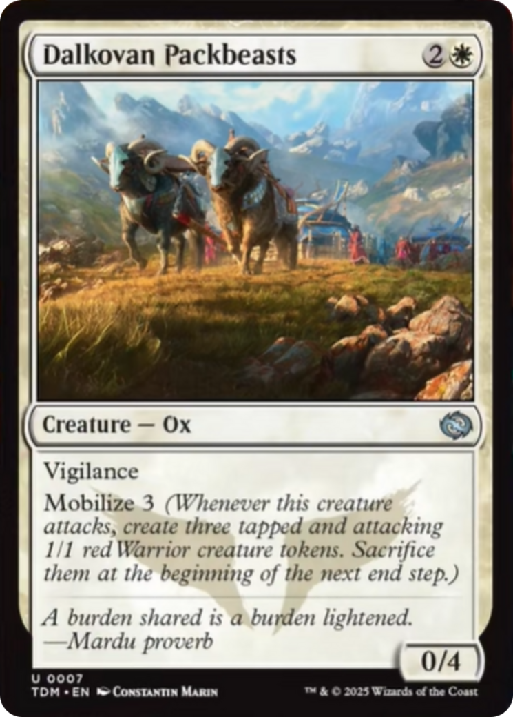 Dalkovan Packbeasts [Tarkir: Dragonstorm] MTG Single Magic: The Gathering | Red Claw Gaming