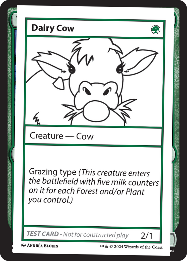 Dairy Cow [Mystery Booster 2 Playtest Cards] MTG Single Magic: The Gathering | Red Claw Gaming