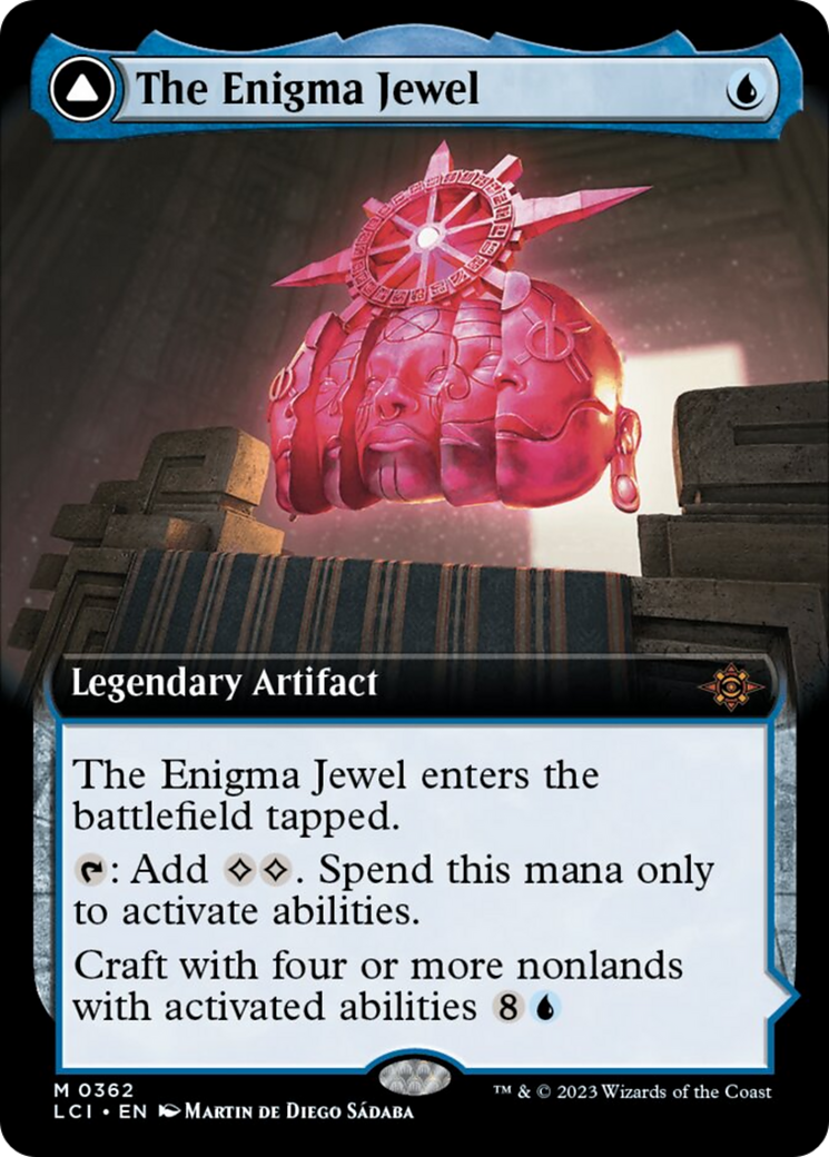 The Enigma Jewel // Locus of Enlightenment (Extended Art) [The Lost Caverns of Ixalan] MTG Single Magic: The Gathering    | Red Claw Gaming