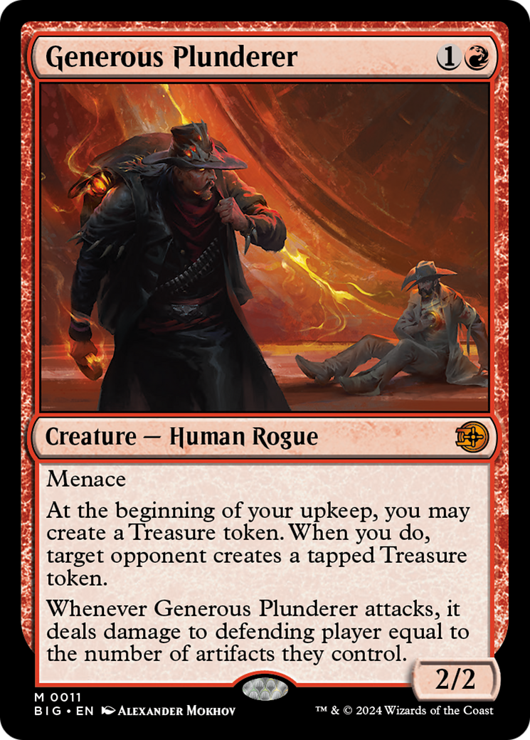 Generous Plunderer [Outlaws of Thunder Junction: The Big Score] MTG Single Magic: The Gathering | Red Claw Gaming