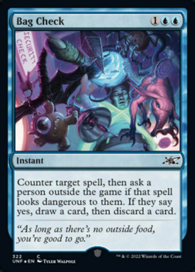 Bag Check (Galaxy Foil) [Unfinity] MTG Single Magic: The Gathering    | Red Claw Gaming