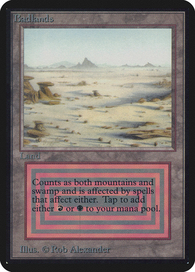 Badlands [Alpha Edition] MTG Single Magic: The Gathering | Red Claw Gaming