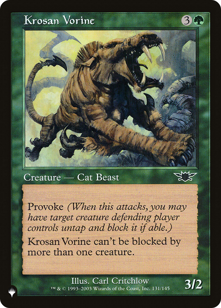 Krosan Vorine [The List] MTG Single Magic: The Gathering | Red Claw Gaming