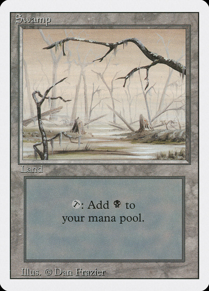 Swamp (Orange Sky) [Revised Edition] MTG Single Magic: The Gathering | Red Claw Gaming