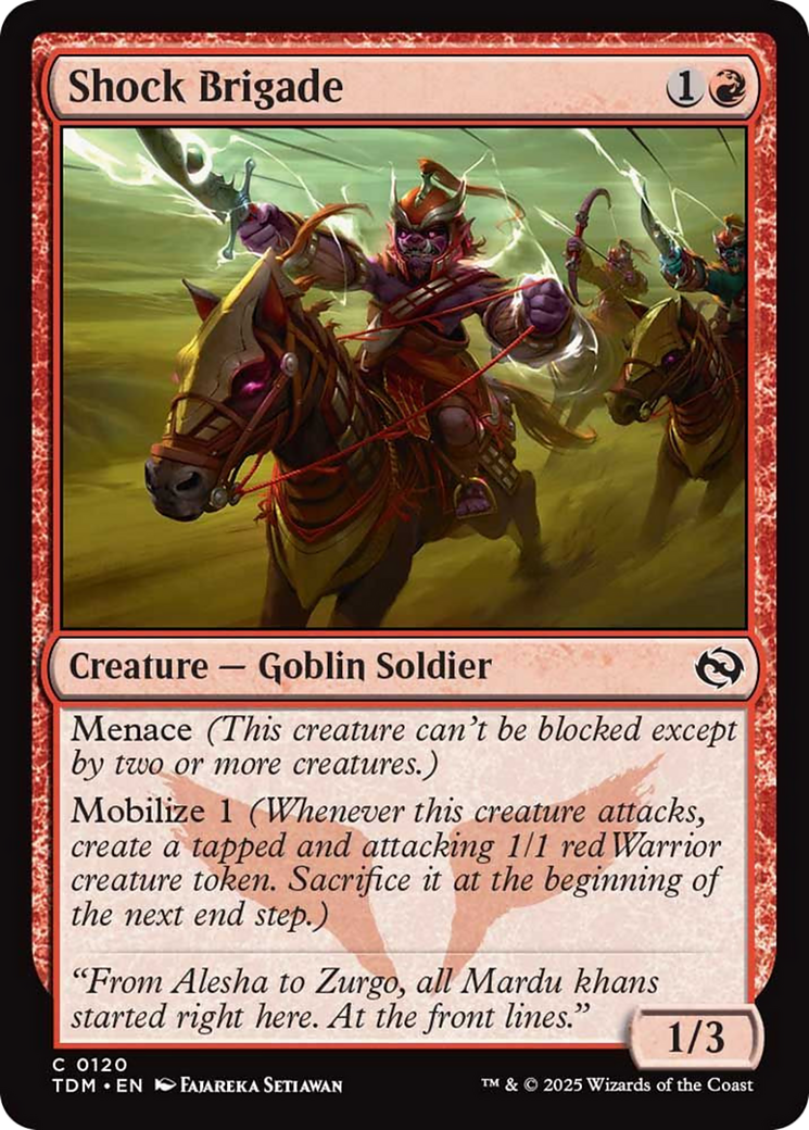 Shock Brigade [Tarkir: Dragonstorm] MTG Single Magic: The Gathering | Red Claw Gaming