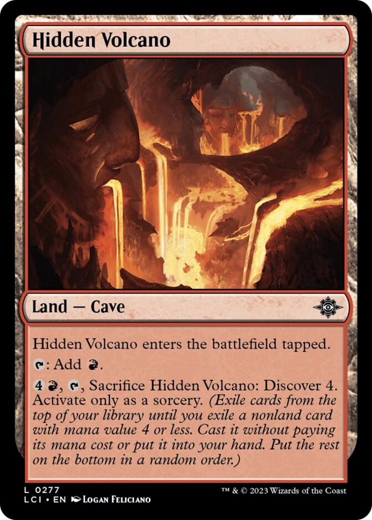 Hidden Volcano [The Lost Caverns of Ixalan] MTG Single Magic: The Gathering    | Red Claw Gaming