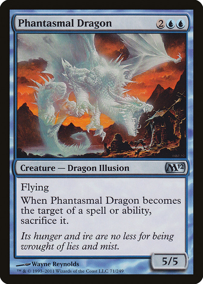 Phantasmal Dragon [Magic 2012] MTG Single Magic: The Gathering | Red Claw Gaming
