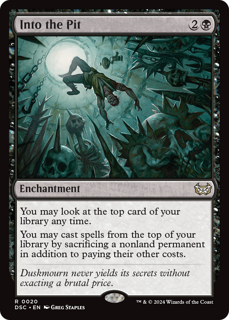 Into the Pit [Duskmourn: House of Horror Commander] MTG Single Magic: The Gathering | Red Claw Gaming