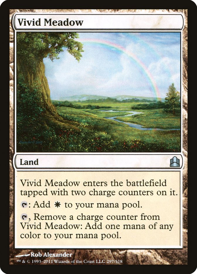 Vivid Meadow [Commander 2011] MTG Single Magic: The Gathering | Red Claw Gaming
