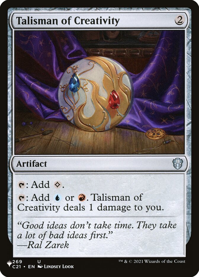 Talisman of Creativity [Secret Lair: Heads I Win, Tails You Lose] MTG Single Magic: The Gathering    | Red Claw Gaming