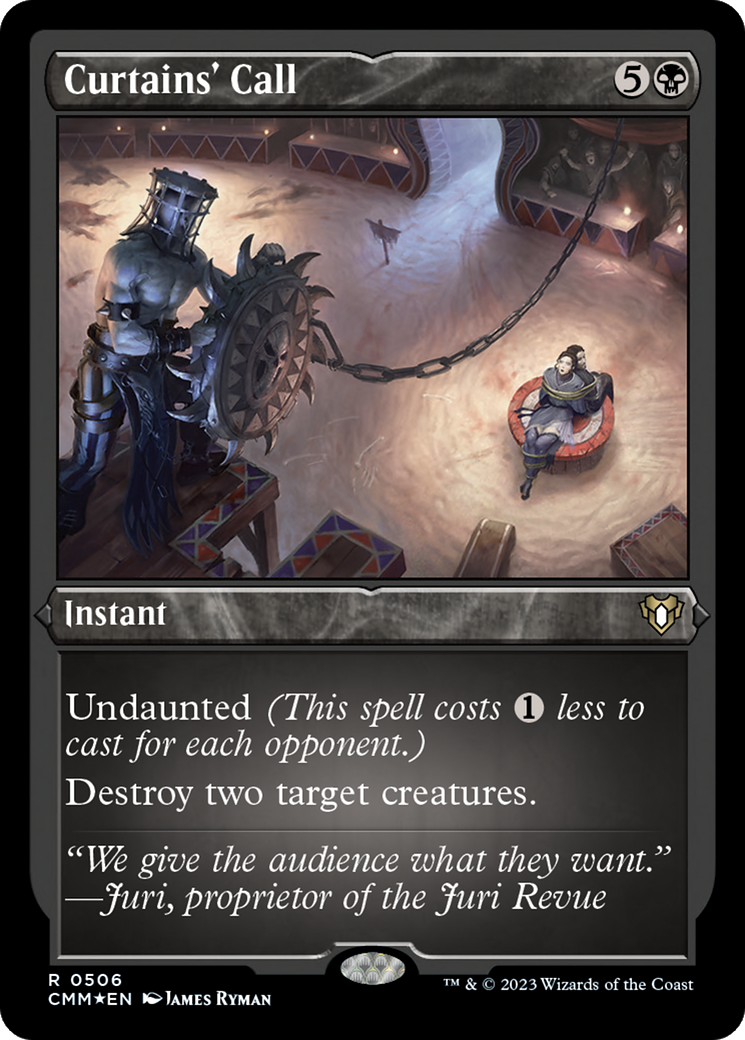 Curtains' Call (Foil Etched) [Commander Masters] MTG Single Magic: The Gathering | Red Claw Gaming
