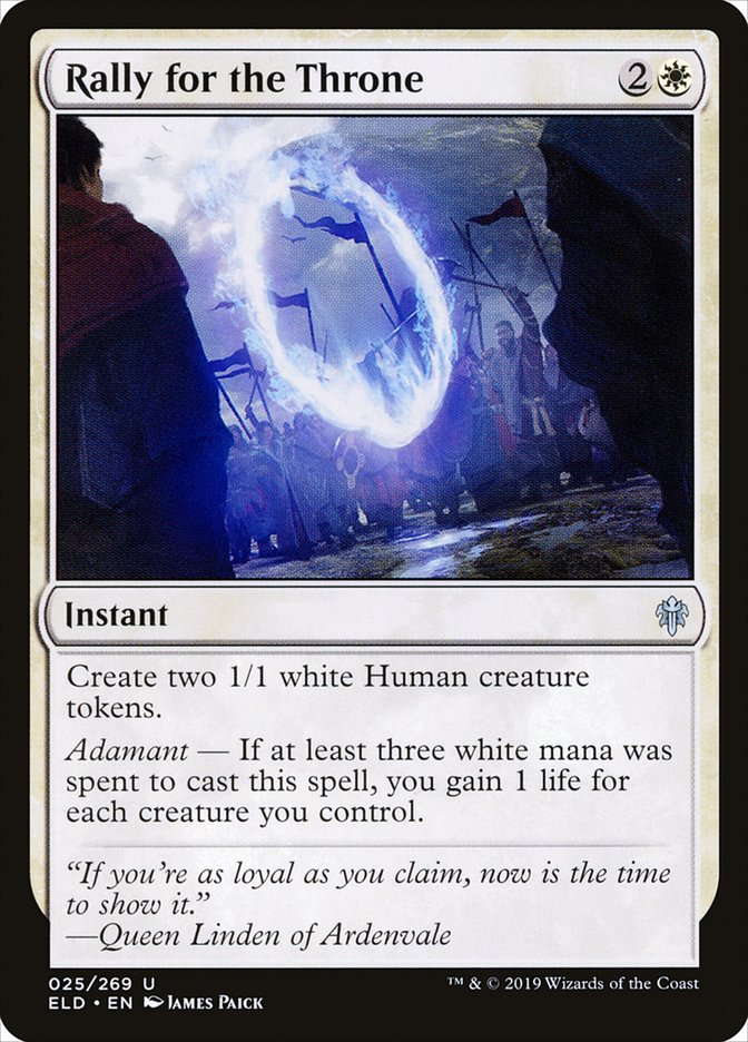 Rally for the Throne [Throne of Eldraine] MTG Single Magic: The Gathering | Red Claw Gaming