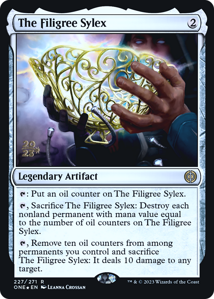 The Filigree Sylex [Phyrexia: All Will Be One Prerelease Promos] MTG Single Magic: The Gathering | Red Claw Gaming