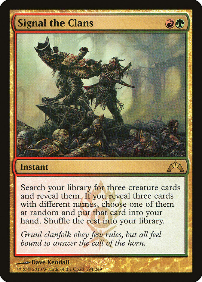Signal the Clans [Gatecrash] MTG Single Magic: The Gathering | Red Claw Gaming