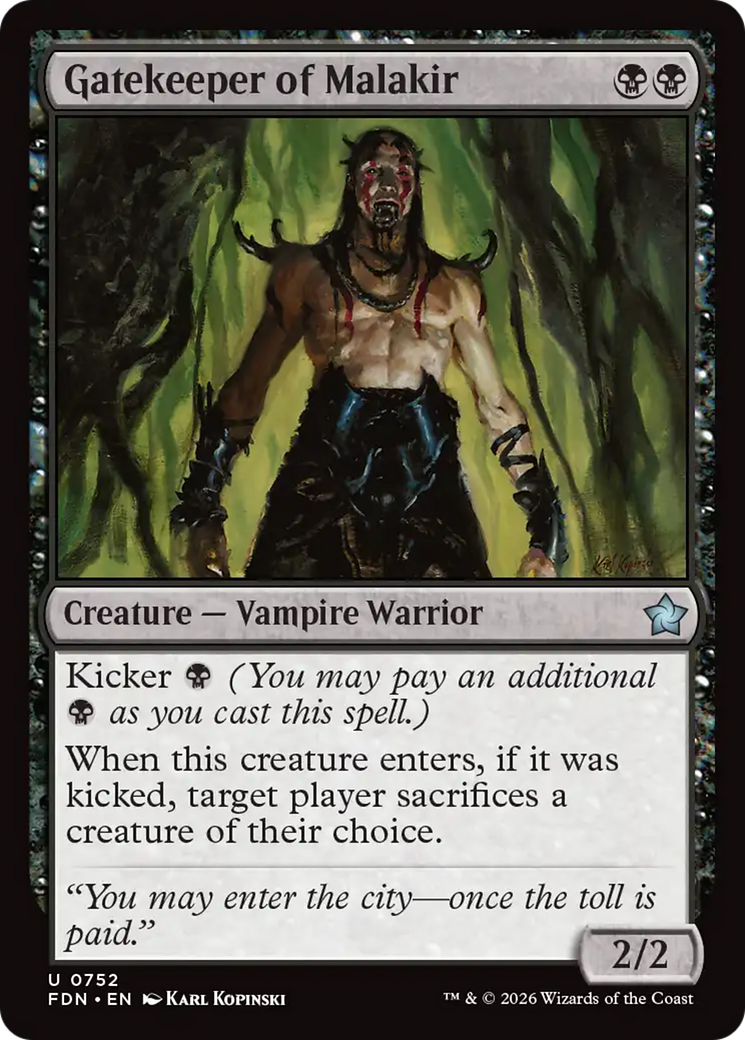 Gatekeeper of Malakir (0752) [Foundations] MTG Single Magic: The Gathering | Red Claw Gaming