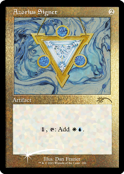Azorius Signet (Retro) (Foil Etched) [Secret Lair Drop Series] MTG Single Magic: The Gathering | Red Claw Gaming
