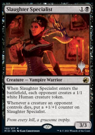 Slaughter Specialist (Promo Pack) [Innistrad: Midnight Hunt Promos] MTG Single Magic: The Gathering | Red Claw Gaming