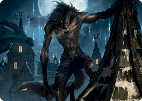 Stalking Predator Art Card [Innistrad: Midnight Hunt Art Series] MTG Single Magic: The Gathering | Red Claw Gaming