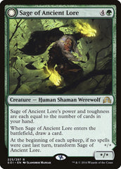 Sage of Ancient Lore // Werewolf of Ancient Hunger [Shadows over Innistrad] MTG Single Magic: The Gathering | Red Claw Gaming