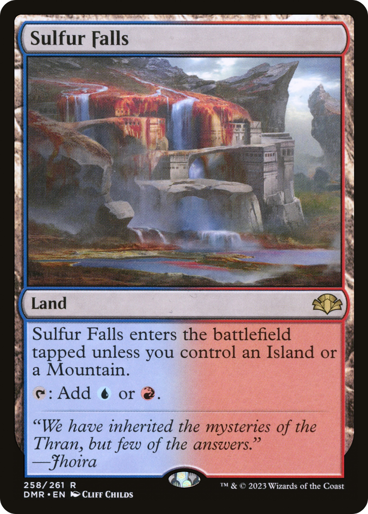 Sulfur Falls [Dominaria Remastered] MTG Single Magic: The Gathering | Red Claw Gaming