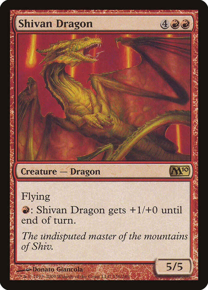 Shivan Dragon [Magic 2010] MTG Single Magic: The Gathering | Red Claw Gaming