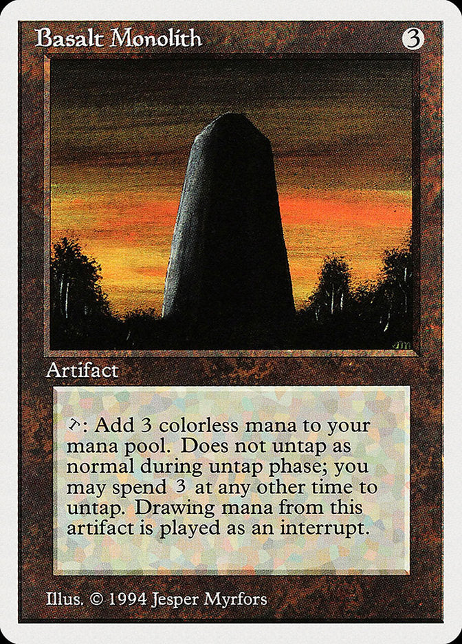 Basalt Monolith [Summer Magic / Edgar] MTG Single Magic: The Gathering | Red Claw Gaming