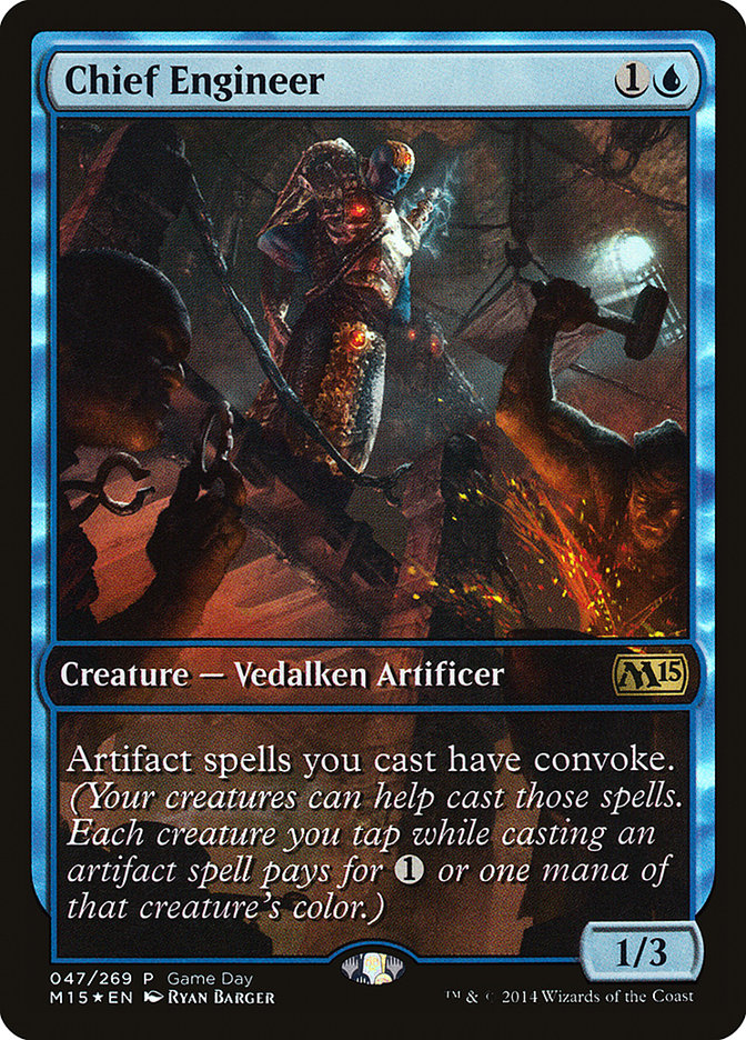 Chief Engineer (Game Day) [Magic 2015 Promos] MTG Single Magic: The Gathering | Red Claw Gaming