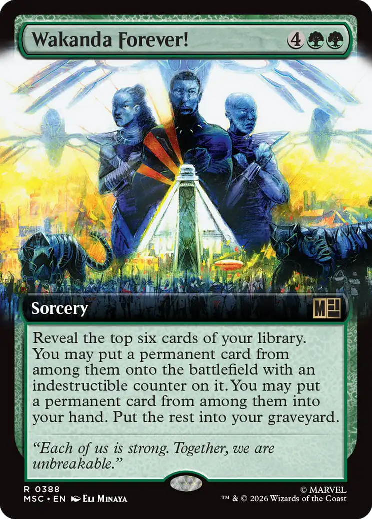 Wakanda Forever! (Extended Art) [Marvel Super Heroes Commander] | Red Claw Gaming