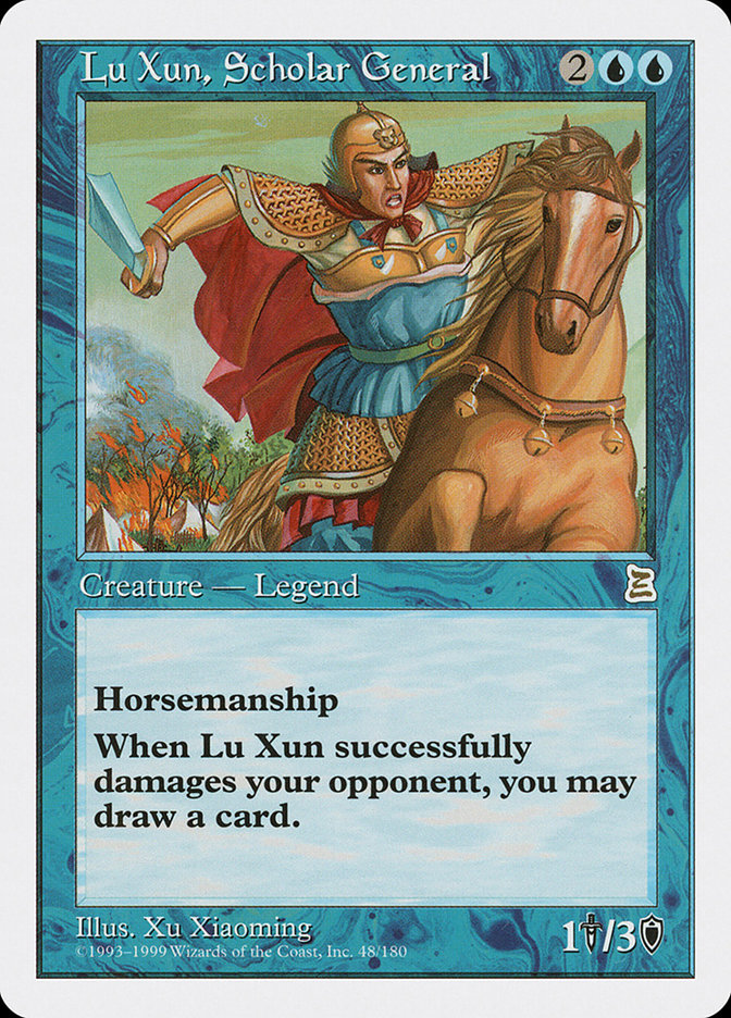 Lu Xun, Scholar General [Portal Three Kingdoms] MTG Single Magic: The Gathering | Red Claw Gaming