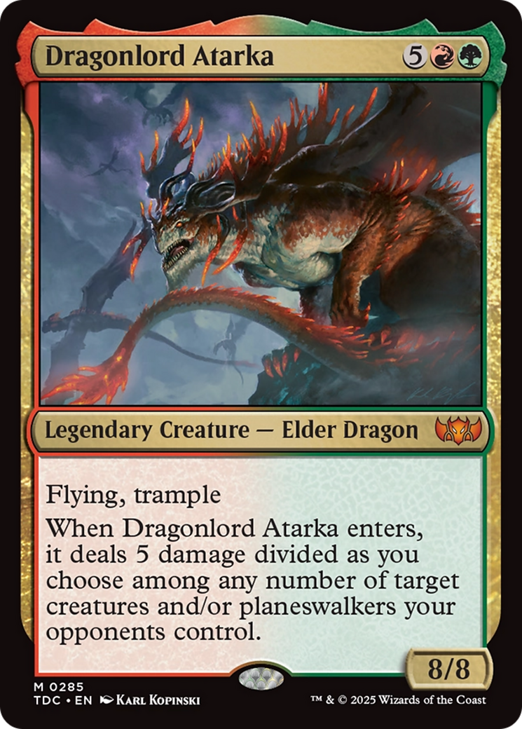 Dragonlord Atarka [Tarkir: Dragonstorm Commander] MTG Single Magic: The Gathering | Red Claw Gaming