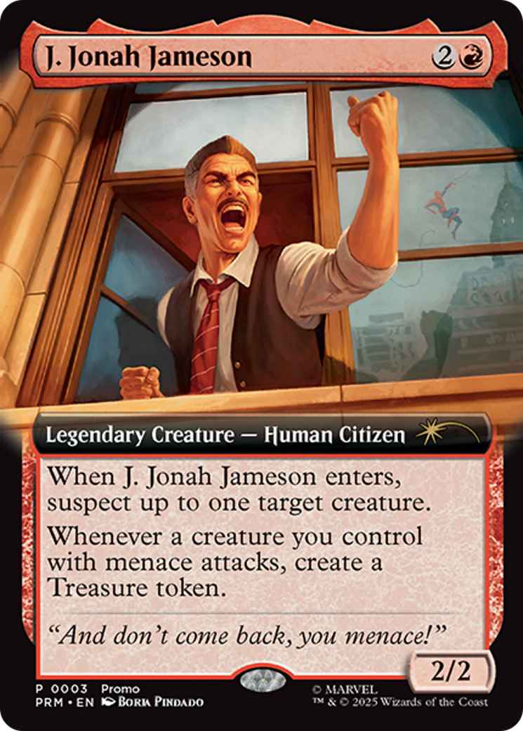 J. Jonah Jameson (Extended Art) [Marvel's Spider-Man Promos] MTG Single Magic: The Gathering | Red Claw Gaming