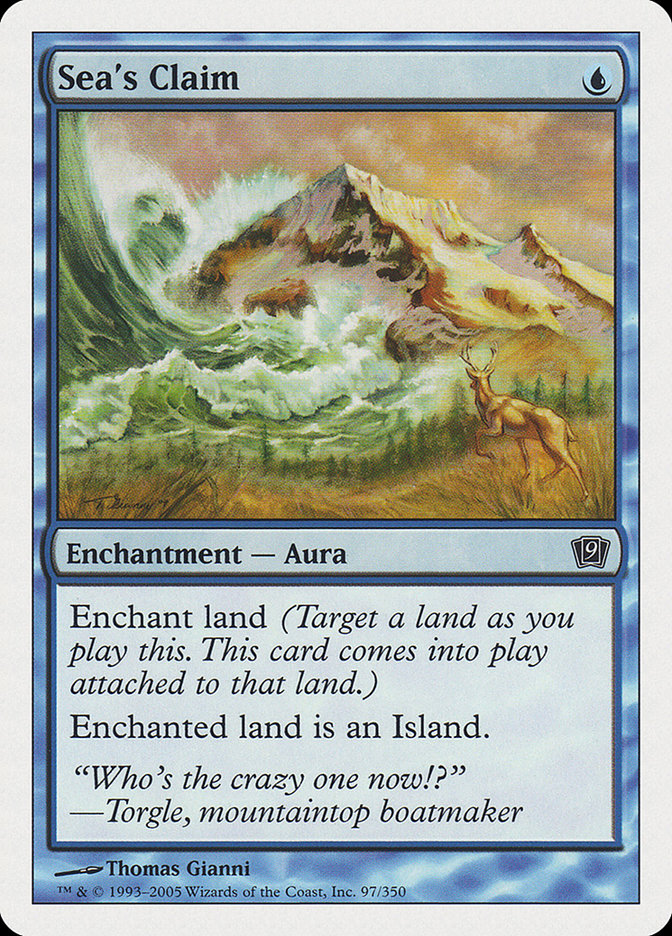 Sea's Claim [Ninth Edition] MTG Single Magic: The Gathering | Red Claw Gaming