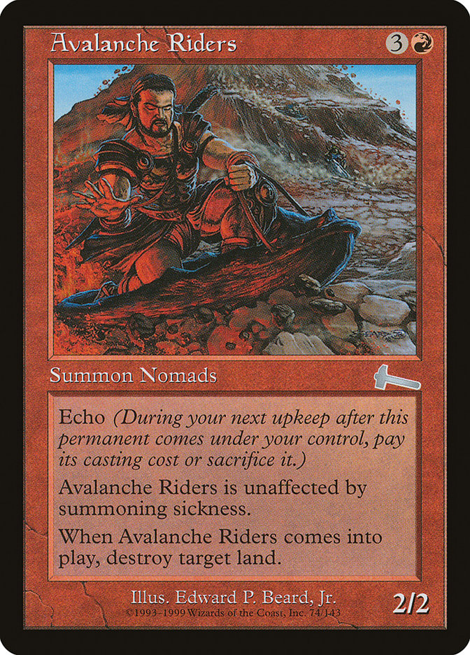 Avalanche Riders [Urza's Legacy] MTG Single Magic: The Gathering | Red Claw Gaming