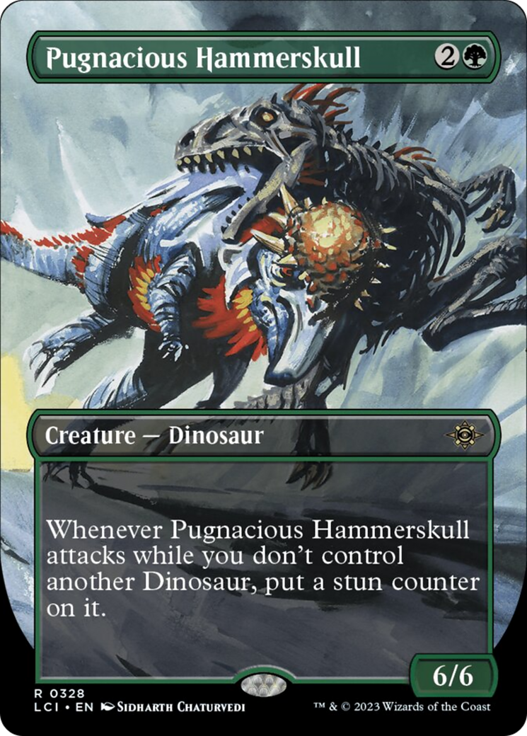 Pugnacious Hammerskull (Borderless) [The Lost Caverns of Ixalan] MTG Single Magic: The Gathering    | Red Claw Gaming