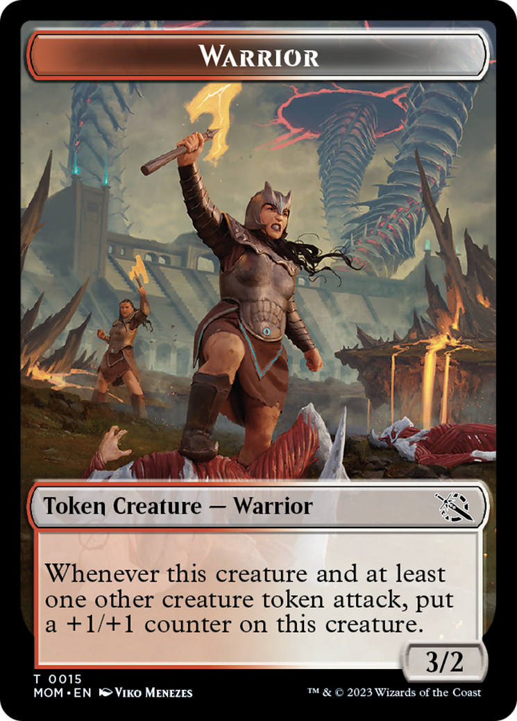 Warrior // Kraken Double-Sided Token [March of the Machine Tokens] MTG Single Magic: The Gathering | Red Claw Gaming