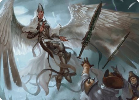 Angelic Quartermaster Art Card [Innistrad: Crimson Vow Art Series] MTG Single Magic: The Gathering | Red Claw Gaming