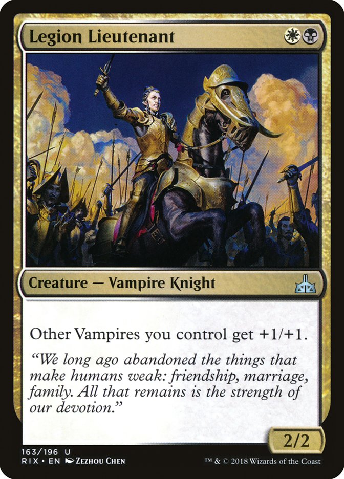 Legion Lieutenant [Rivals of Ixalan] MTG Single Magic: The Gathering | Red Claw Gaming
