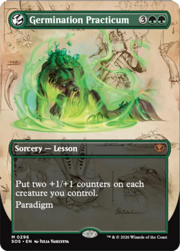 Germination Practicum (Borderless) [Secrets of Strixhaven] MTG Single Magic: The Gathering | Red Claw Gaming