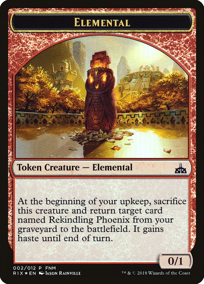 City's Blessing // Elemental Double-Sided Token [Friday Night Magic 2018] MTG Single Magic: The Gathering | Red Claw Gaming