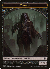 Vampire // Zombie Double-Sided Token [Commander 2017 Tokens] MTG Single Magic: The Gathering | Red Claw Gaming