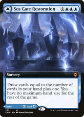 Sea Gate Restoration // Sea Gate, Reborn (Extended Art) [Zendikar Rising] MTG Single Magic: The Gathering | Red Claw Gaming