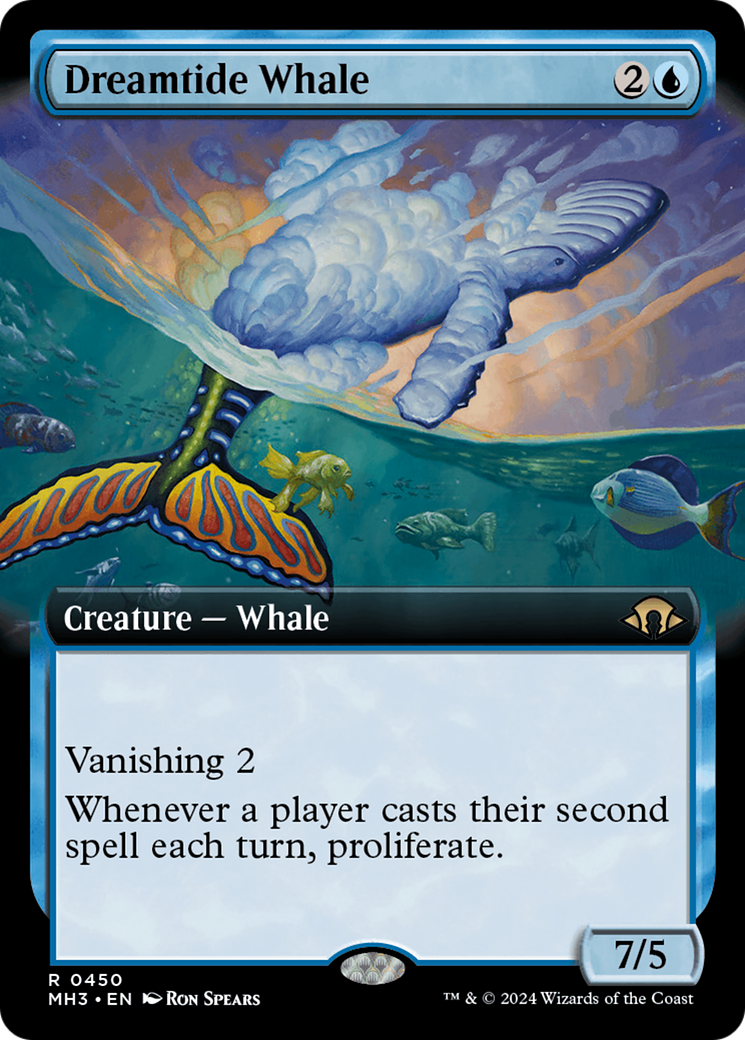 Dreamtide Whale (Extended Art) [Modern Horizons 3] MTG Single Magic: The Gathering    | Red Claw Gaming
