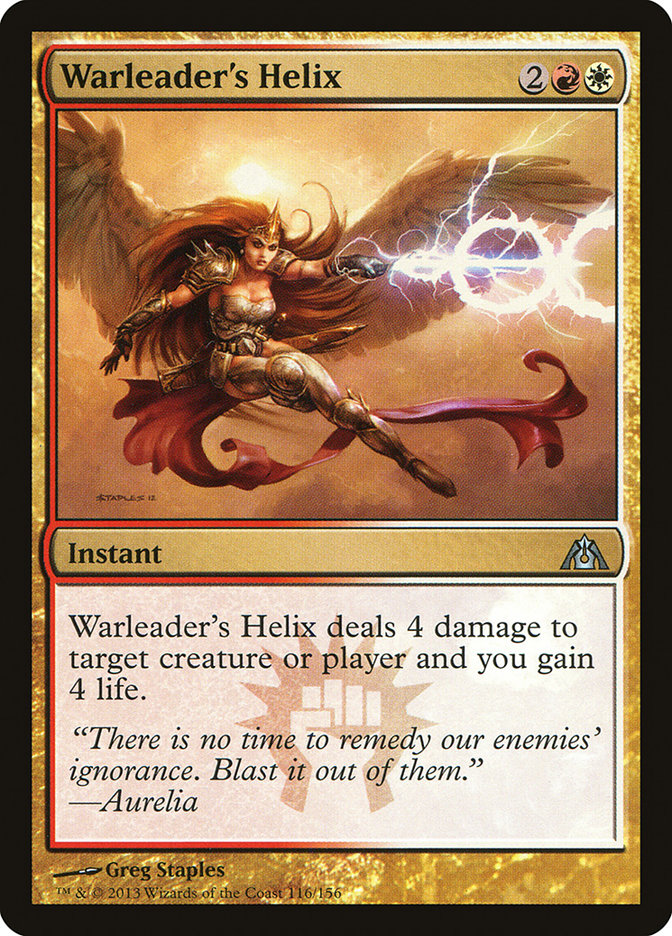 Warleader's Helix [Dragon's Maze] MTG Single Magic: The Gathering | Red Claw Gaming