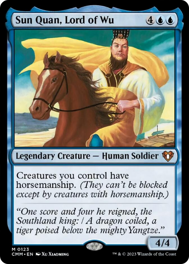 Sun Quan, Lord of Wu [Commander Masters] MTG Single Magic: The Gathering    | Red Claw Gaming