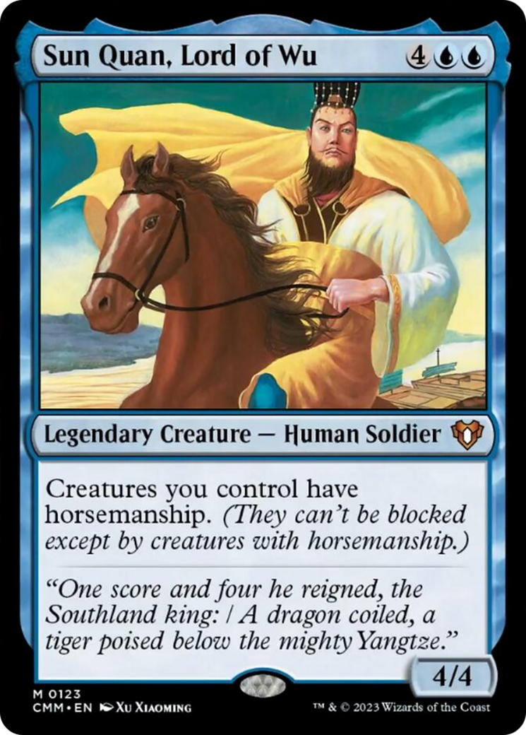 Sun Quan, Lord of Wu [Commander Masters] MTG Single Magic: The Gathering | Red Claw Gaming