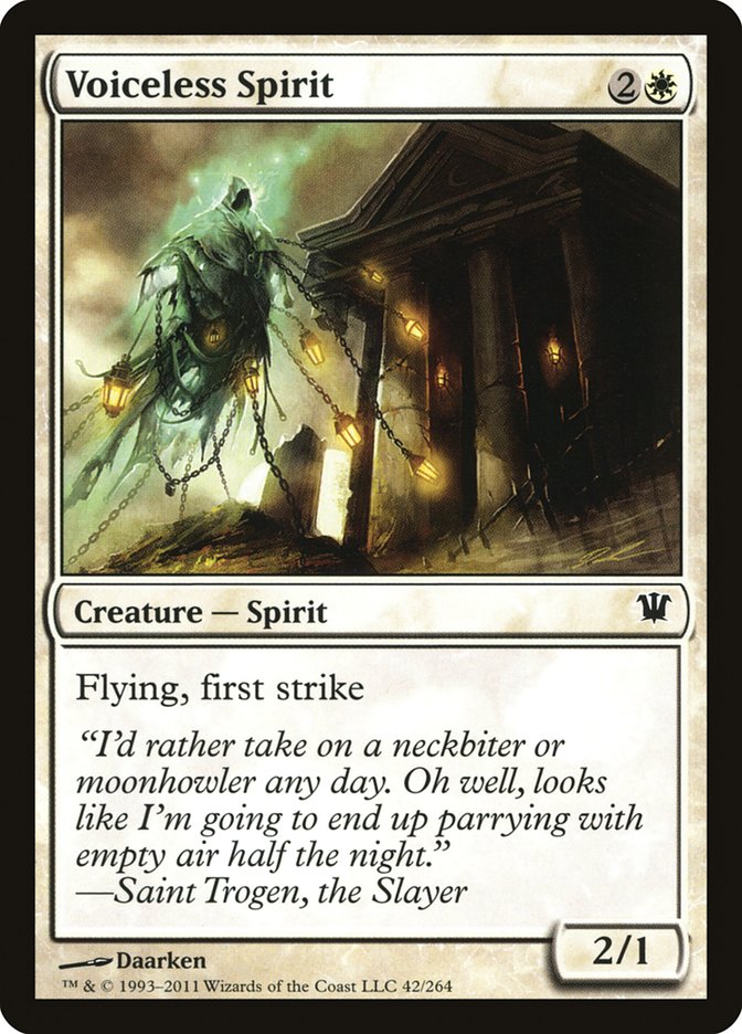 Voiceless Spirit [Innistrad] MTG Single Magic: The Gathering | Red Claw Gaming