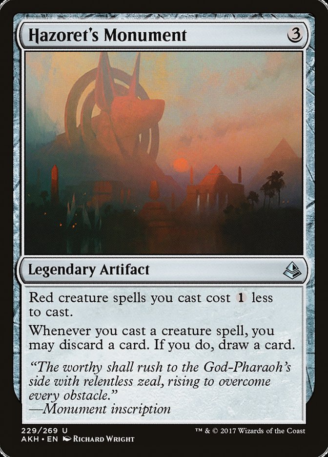 Hazoret's Monument [Amonkhet] MTG Single Magic: The Gathering | Red Claw Gaming