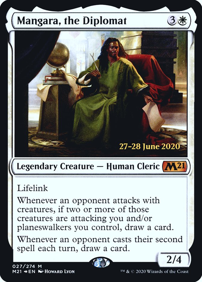 Mangara, the Diplomat [Core Set 2021 Prerelease Promos] MTG Single Magic: The Gathering | Red Claw Gaming